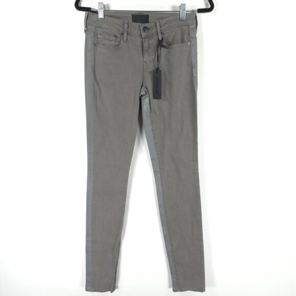 NWT Vince. Women’s Skinny Jeans Gray‎ Side Stripes Tuxedo Dylan Mid Rise Size 25